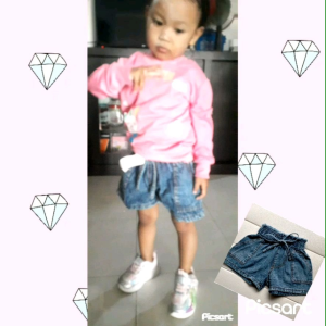 HOTPANTS  ANAK PEREMPUN SNOWWASH USIA 1 SAMPAI 7 THN