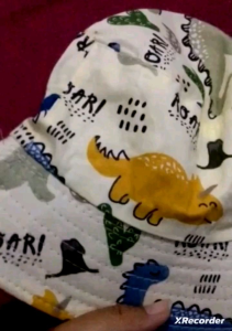 T.I - Topi Anak Laki Ocean Dino Printing Bucket Hat Import