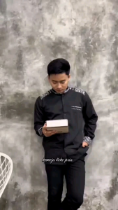 Baju Koko Muslim Lengan Panjang Pria Dewasa Koko Hadroh Az Zahir