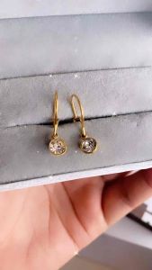 Anting Kait Model Bulat Titanium CXA159