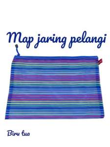 Map jaring sleting warna pelangi