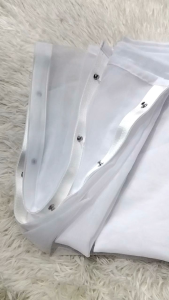 SHEER /LINEN BUTTONS S-FOLD TYPE CURTAIn(all items onhand)56"width 5ft-10ft lenght