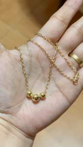 US 10k Gold filled Handmade Necklace (5mm wire)
