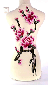 Set Bordir Bird Sakura Flower Burung Sakura