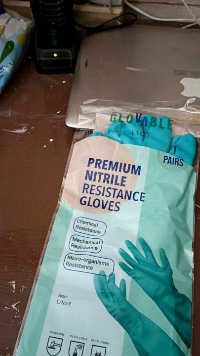 Trasti Glovable 4101 Primium Nitrile Resistance Gloves Sarung