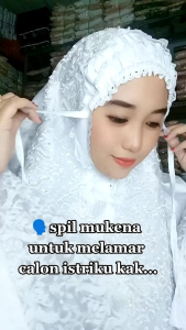Mukena Pengantin Sutra Payet Queen Mewah Cocok Mahar Pernikahan Seserahan Cantik
