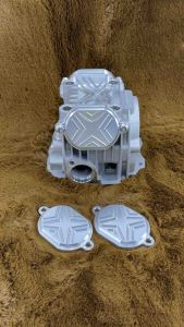 ฝาปิดวาล์ว 4วาล์วงานกัดcncฝาปิด 4วาล์วลายครีบใส่ฝา 4วาล์วได้ทุกรุ่นราคาต่อ1คู่