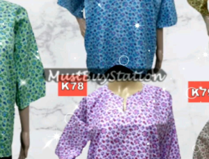 MBS Muslimah Baju Kedah Traditional Clothing Sulam Size M - XL (K19 - 80)
