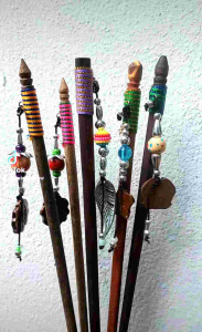 ปิ่นไม้ปักผม แบบพื้นเมือง 3ชิ้น /1ชุด (คละแบบ)