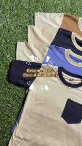 Kaos Anak Murah Model Saku Depan / Kaos Pocket Anak Kombinasi Warna Ukuran S.M.L.XL