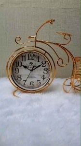 Jam Meja Sepeda Klasik Homedecor Gold Klasik