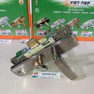 [chính hãng] 04509 Khoá cửa phòng cao cấp Việt Tiệp dài 200mm dùng cửa gỗ sắt hộp 4x8cm  - Bảo hành 2 năm