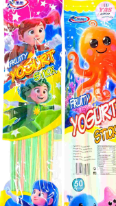 50pcs YOGURT STICK FRUITY CANDY/loot bag fillers/paninda/giveaways/party favors.