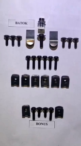Satu set baut / baud mur batok kepala depan Revo fit / lancip thn lama