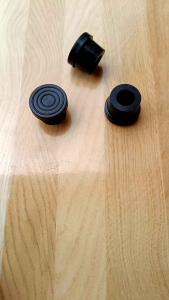(50pcs) Karet Dop 1 Inci Diameter 23mm Karet Tutup Kaki Meja Kursi Rak Pipa Besi Bulat