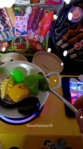 Mainan Set Kompor Bakaran MELODY / Mainan Masak Masakan Lampu Led