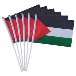 BENDERA TANGAN PALESTINA 20x30