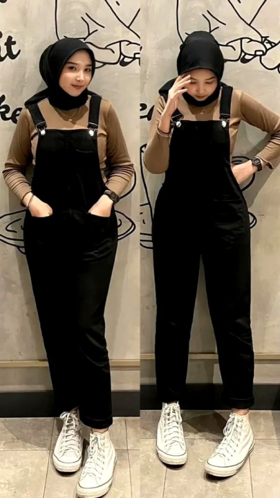 Jumpsuit Overall Wanita Celana Panjang Korean Style / Style Wanita Terbaru  Kekinian Viral 2023 | Lazada Indonesia