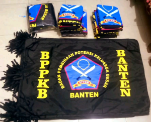 Bendera BPPKB BANTEN Ukuran 75cm X 1.15 meter