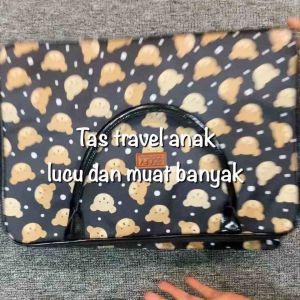 GOOFY - TRAVEL BAG BEAR ( FREE TALI PANJANG ) SERBAGUNA BAHAN TEBAL MUATAN BANYAK BEST SELLER PREMIUM MOTIF FULL BEAR TRAVELLING
