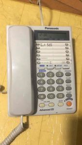 Điện thoại hai line bưu điện panasonic KX-T2378 có loa ngoài màn hình hội nghị 3 bên