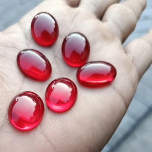 batu akik delima merah siem 20x15 mm