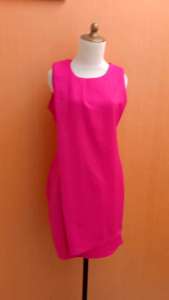 mini midi dress wanita pink terang M L cewek bodycon MEWAH tebal kutung