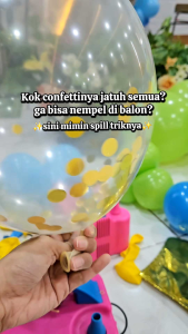 balon bening isi confetti gold silver rosegold transparant emas rose glitter latex karet dekorasi balloon karet