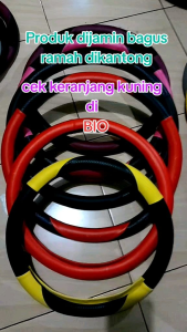 Cover Setir Mobil APV Model Sabit Size M 37cm Sarung Stir Semua Minibus