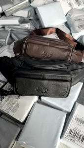 Tas Pinggang Dan Selempang Tas Kulit Sapi bahan tebal Je06