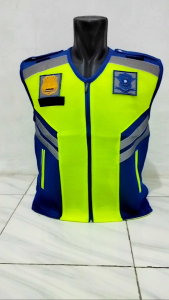 Rompi p0lri polantas/Rompi lapangan kerja/Logo timbul/bahan jaLa mes tebal/dan berkualitas