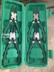 Hộp 4 chiếc Kìm mở phe trong phe ngoài Mũi cong mũi thẳng mũi đôi mũi đơn (kìm phanh)Mẫu 7inch
