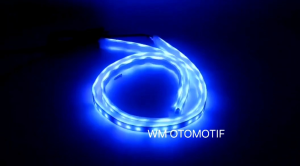 SEPASANG Lampu Alis 24 Volt LED RGB 210 Mode Matrix 30CM 60CM Fleksibel DRL Bluetooth Headlamp Stoplamp Aplikasi HP Android iOS Truk Bus Canter Tebal Waterproof Modifikasi 30 Cm 60 Cm Senja Sein Running Utama Depan Flash Sen Truck Fuso Ragasa Container