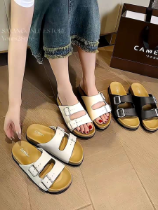 Kasut Selipar Perempuan Classic Style Woman Slides Flat Slipper PVC Antislip Waterproof Shoe Sandal 罗马女式拖鞋