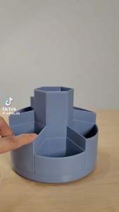 กล่องใส่เครื่องเขียน กล่องใส่ปากกาหมุนได้ กล่องใส่ดินสอหมุนได้ ที่ใส่ดินสอหมุนได้ กล่องเครื่องเขียนตั้งโต๊ะ