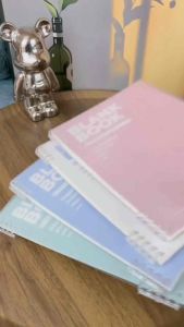 Sổ Còng Thay Giấy A5/B5 Pastel 160 Trang Kẻ Ngang Caro Bìa Cứng Dễ Thay Ruột Văn Phòng Học Tập