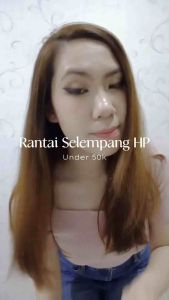 Grace Chain Strap Selempang Tas HP Gantungan Handphone Lanyard Bag Rantai Alumunium Chain Big Selempang Sling Phone