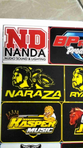 Stiker Sound Tahan Air: Paket 1 Lembar Stiker Vinyl Audio Berkualitas