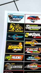STIKER SOUND | STIKER AUDIO | STIKER SOUNDSYSTEM | STIKER CROMO | STIKER PACK | STIKER 1 LEMBAR