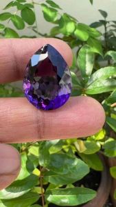 สีม่วง อเมทิสต์ แล็บ AMETHYST LAB CULTURE OVAL 36 กะรัต ( 1 เม็ด) เกรดอย่าง ดี 20x28 MM.( มิลลิเมตร)