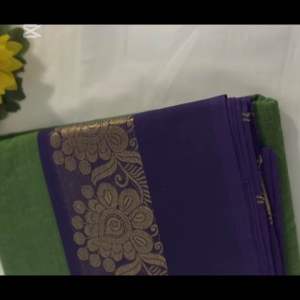 🍃 Elegant Green Chettinad Cotton Saree 🍃| Local stock