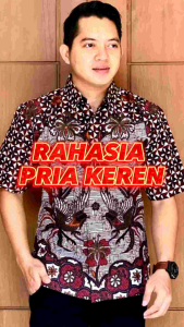 Kemeja Pria Batik modern Dhani Lengan pendek Lapis furing