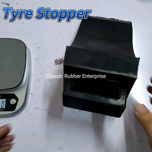 (FULL RUBBER) RUBBER TYRE STOPPER WHEEL CHOCK FOR CAR SUV 4X4 LORRY TRUCK TYRE STOPPER