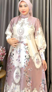 DYN - Danira Dress DYN CLOTHINGLINE Gamis Silk Premium Motif Printing