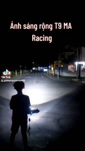 Đèn Pha LED Bi cầu mini T9 Pro V2 MA Racing chân H4 lắp pha xe máy( giá 1 bóng) Mẫu Mới nhất 2024/ Tặng 1 Bóng hậu nháy Audi