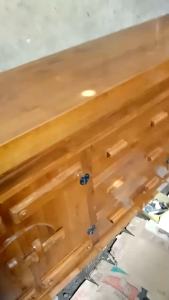 bufet tv kayu jati aesthetic 3 laci penyimpanan