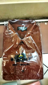 (COD)✅KEMEJA WENDYA.T POLOS PRIA LENGAN PANJANG WARNA MERAH BATA//TERRACOTTA✅KEMEJA KERJA✅KEMEJA FORMA✅