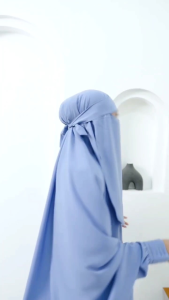 Set faza khimar cadar/Gamis Syari Matt wolfis forzaleta