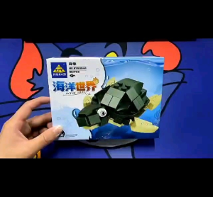 Ready stock/Sea life building blocks underwater world educational toys ocean block children gift