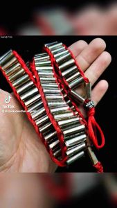 🔥🐉108 Arhat Dragon Waist Takrut🐉🔥 100% Handmade Not Factory Made🙏 Fashion Accessories Belts Red Braided Cord Metal Tubes